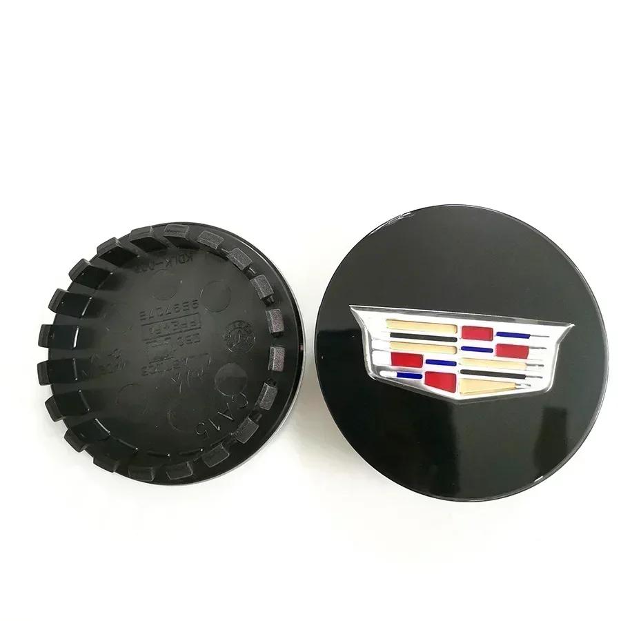 AABKH1 67mm Car Wheel Center Hub Cap Rim Cover Stickers for Cadillac CT4 CT5 GT4 STS SLS XLR SLR XT4 XT5 XT6 SRX XTS ELR BLS Escalade