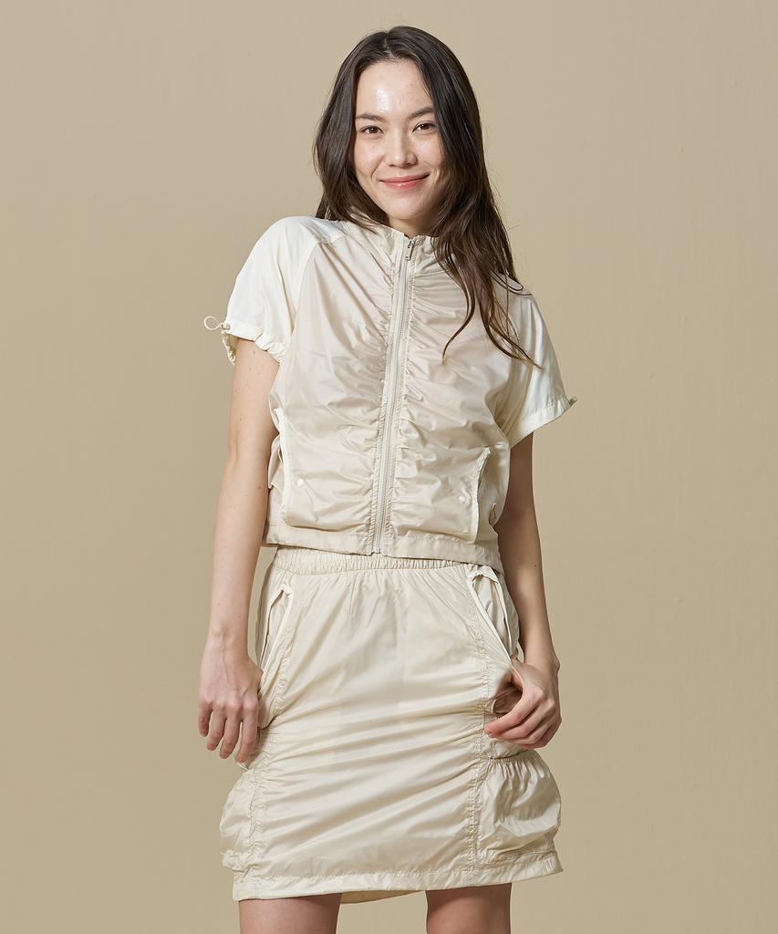 Bibissieoseu W Shirred Short Sleeve Jacket_Cream