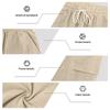 Men's Linen Hooded Shirt & Shorts Two-Piece Summer Set in Stock