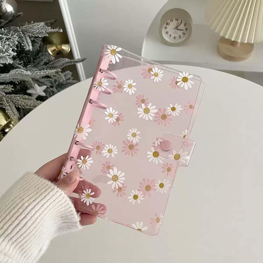 A5 A6 Daisy Binder Photo Card Collection Book Postcard Organizer Diary Notebook School Stationery