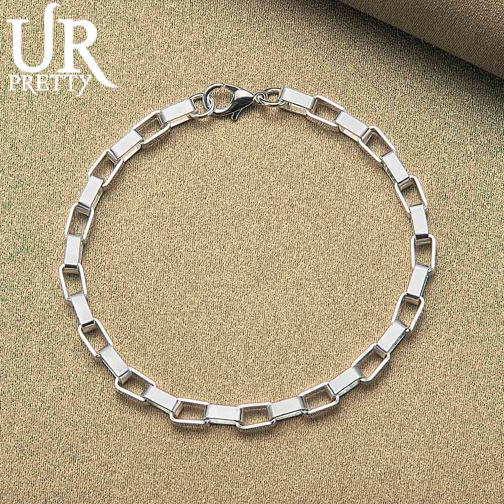 925 Sterling Silber Box Schnalle Armband Modischer Hochzeitsschmuck