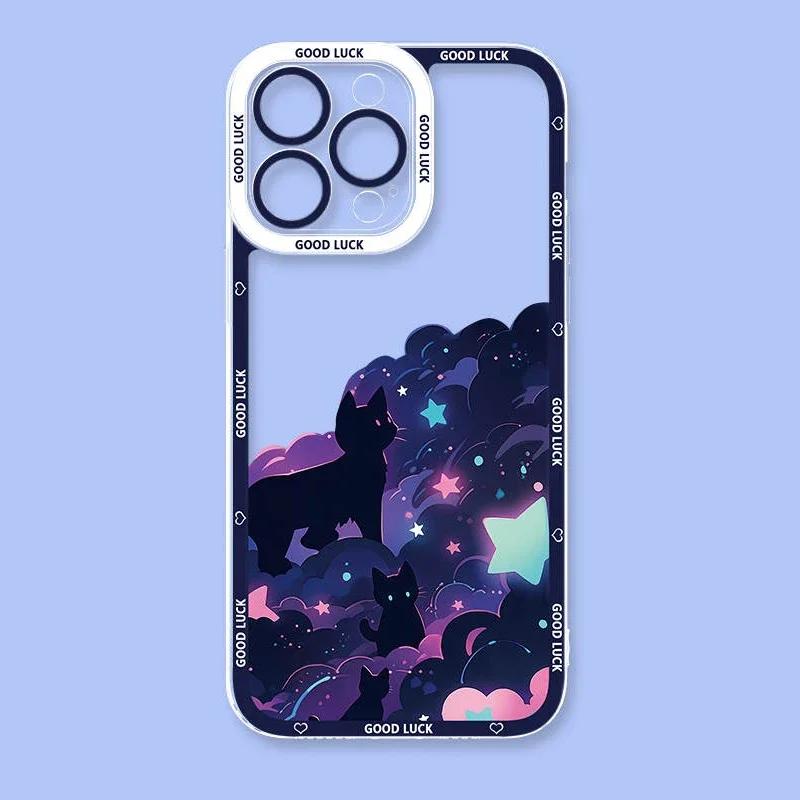 Starry Cat Case For Xiaomi POCO X6 X7 X5 Pro X3 NFC F3 F5 F6 F7 Ultra M5S C65 M7 M6 Pro 4G 5G 14T 13T 12T 11T 14 11 Lite 5G NE