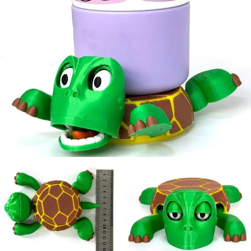 Coaster Turtle Cup Pad 3d Printed Panicked Turtle Cup Mat Tea Fun Coffee Mug Drinks Holder Tableware Decorative Home Decoration