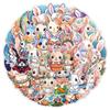 50 Cute Rabbit Graffiti Stickers Skateboard Suitcase Car Decoration Stickers Waterproof Creative Children's Stationery Stickers