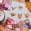 8/16Sheets Children Diy Puzzle Sticker Cartoon Burger French Fries Food Make A Face Change Stickers Educational Toys Party Gifts