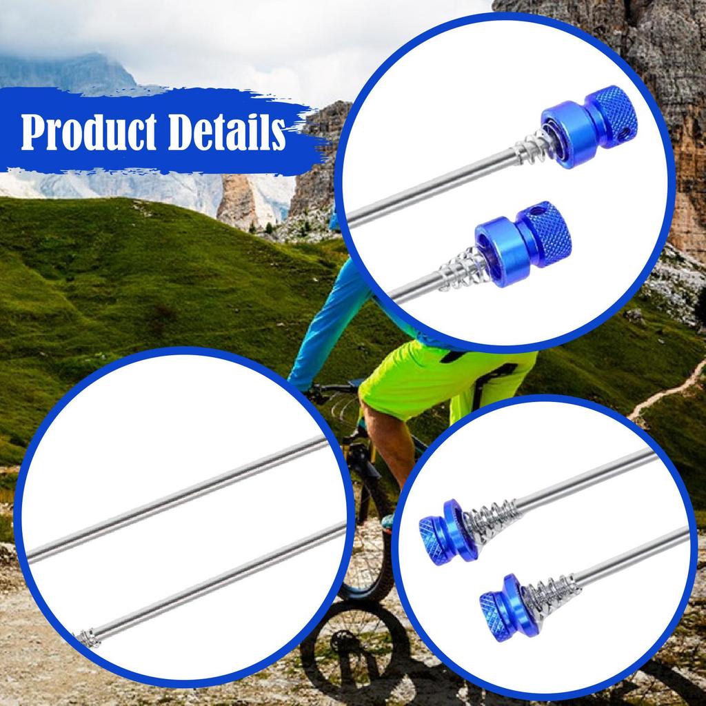 Bike Quick Release Skewer Axle Set Cycling Accessories Wheel Hub Clip Bolt Lever Replacement for