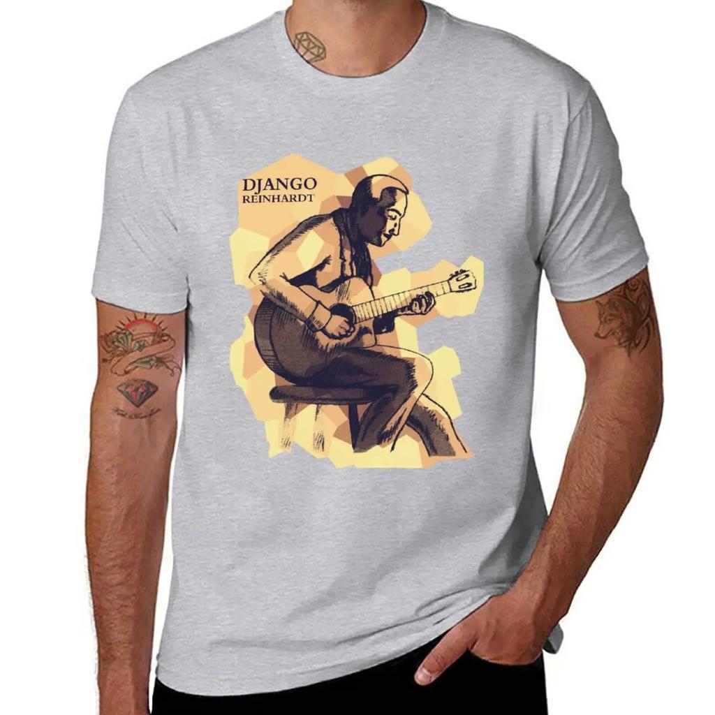Футболка Django Reinhardt оверсайз смешная с коротким рукавом для мальчиков с животным принтом одежда