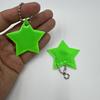 13-Color Reflective Star Pendant: Customizable Logo Keychain & Backpack Ornament