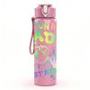 1PC On My Dads Last Nerve Funny Quote 750ml Color Plastic Sports Water Bottle Leakproof Flip Straw Lid Suitable for Sports Office Home Use