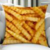 Fashion Cool Fries Cushion Cover Birthday Anniversary Gifts Double Sided Printed Zipper Cushion Cover Soft Skin Bedding