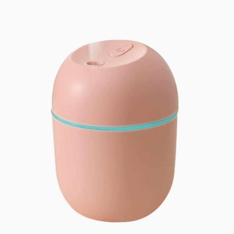 Portable Mini Air Humidifier 250ML USB Essential Oil Diffuser Quiet Mist Sprayer for Home Car Travel Use