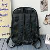 Large Mesh Backpack See Through Mesh Backpack Breathable Mesh Bookbag with Comfort Straps Heavy Duty for Commuting Swimming