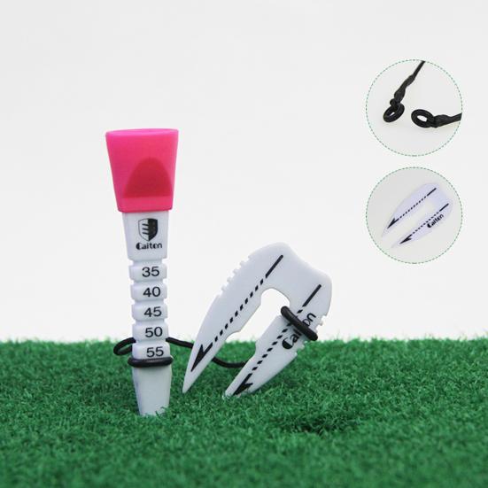 Golf-T-skjorter Høydejusterbar Høy stabilitet Lav friksjon Øk avstand Uknuselige Lange Golf-T-skjorter Golftreningsverktøy