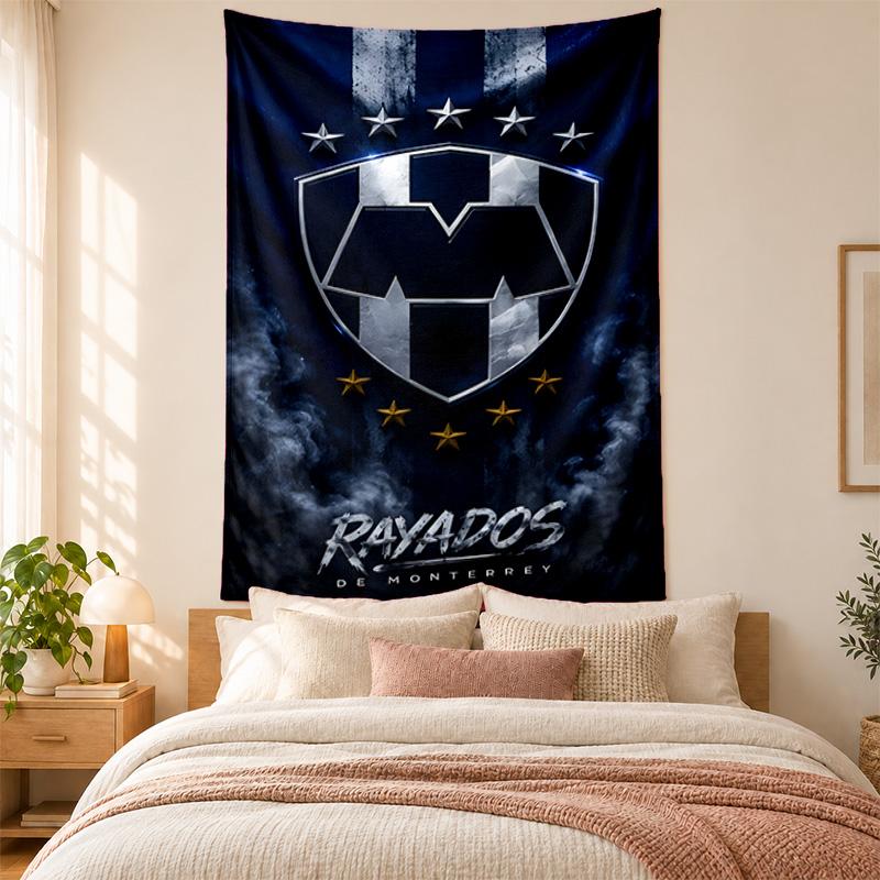 Club De Futboll Monterrey ICON Tapestry Highquality for Decorating Living Room Bedroom Dorm Walls Ideal As Bedroom Wallart Orholiday Gift