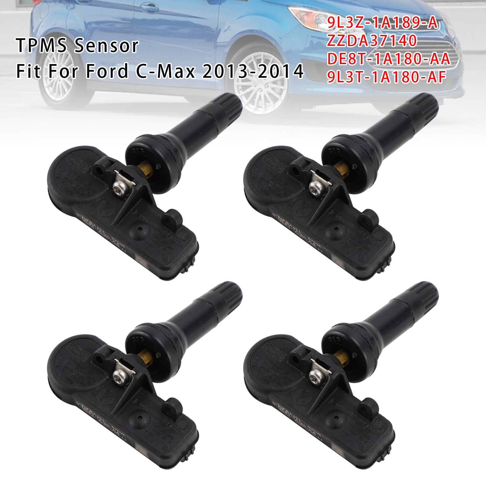 

4X Датчик давления в шинах TPMS для Ford Focus Fiesta C-Max Transit DE8T1A180AA
