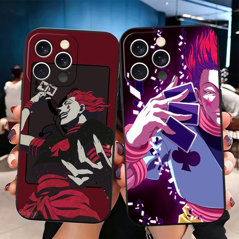 Hunter X-Hunters Hisoka Soft Phone Case for iPhone 16 16E 17 Air 15 Pro Max 14 Plus 13 Mini 11 12 7 Black Cover Back Shell