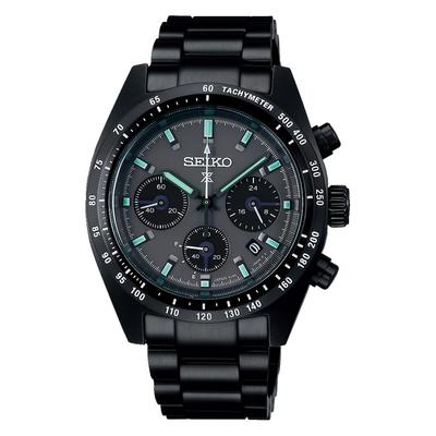 Prospex Speedtimer Solcelle Kronograf Alt Sort SBDL103 Ur [Seiko Ur] Herre