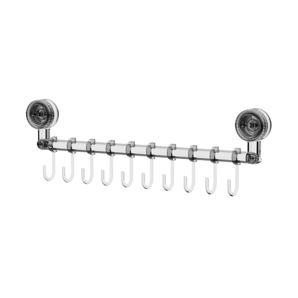 Plastic Material Wall Mounted Towel Rack With Hooks Hand Towel Holder  Shower
