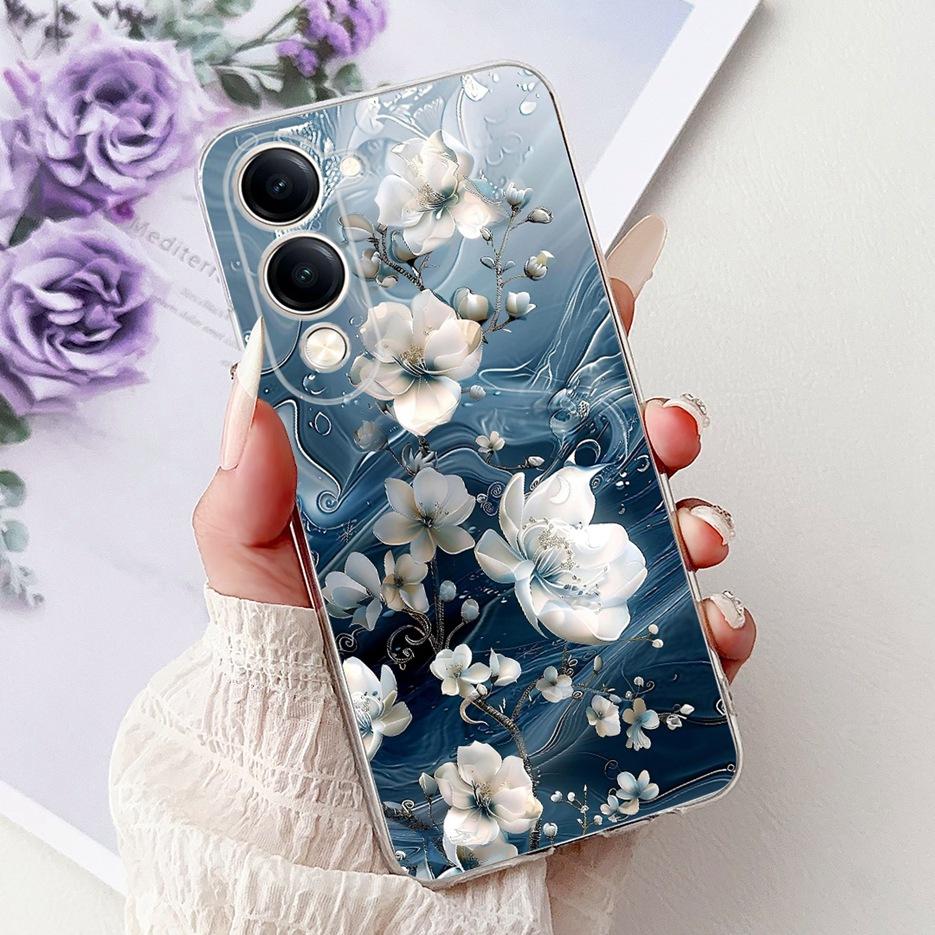 For Vivo Y04 4G Case V2430 Cute Cat White Lion King Painted Cover Soft Slim Phone Case For Vivo Y29s Y 29 s VivoY04 Fundas Coque