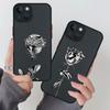 INS Fashion The Silver Rose Phone Case For iPhone 16 15 11 12 14 13 Pro Max Mini X XSMax XR 7 8 Plus SE4 16e Cute Silica Covers