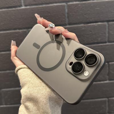 For IPhone 16 Ultra-thin Lens Film Semi Transparent Frosted for Apple 15 Phone Case Skin Sensitive Magnetic Suction 14 Protective Cover