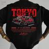 Men's Short Sleeve T-Shirt Printed with Racing Car Pattern and English Graphics  Loose Fit Fashion Casual Crew Neck Top Spring Summer Outdoor Clothing