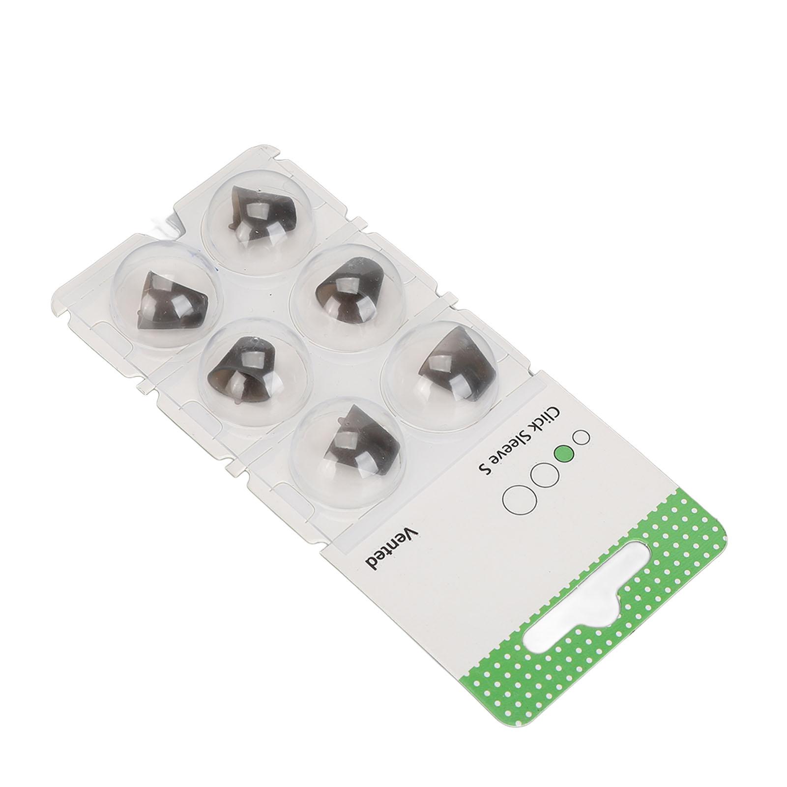 

6 шт., силиконовый вентилируемый силиконовый антистатический моющийся усилитель звука, аксессуар для щелчкового рукава, черный S