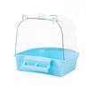 Bathtubs Kit Clear Hanging Bird Bath for Cage Mounted Plastic Parrot Bathtub Waterproof Wear-resistant Bird Cage Accessories