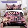 3pcs GTA 6 Bedding Set Duvet Cover Closure Includes 1 Duvet Cover & 2 Pillowcases, Soft and Comfortable for All Seasons.