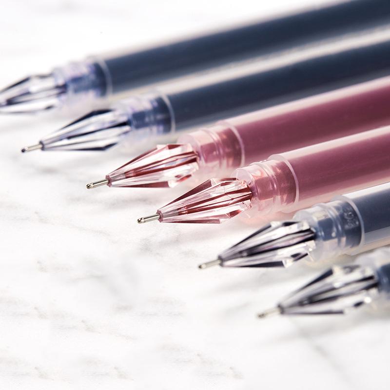 Black Diamond Full Needle Tube 0.38 Signature Pen - Large Capacity for Students