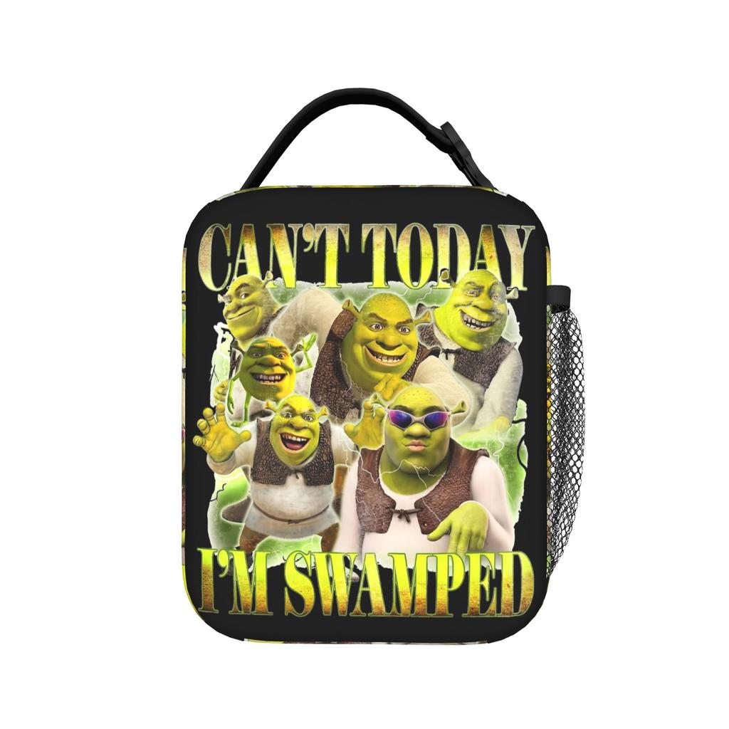 Shreks Can't Today I'm Swamped Insulated Lunch Bag Thermal Bag Reusable,Meal Container Leakproof Lunch Box Tote Food Bag
