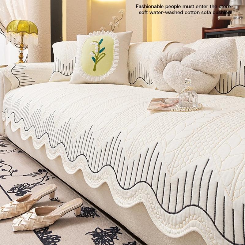 Pure Cotton Special-Shaped Four-Season Universal Washed Cotton Sofa Cushion  New High-End Non-Slip And Anti-Cat Scratch Sofa Cushion