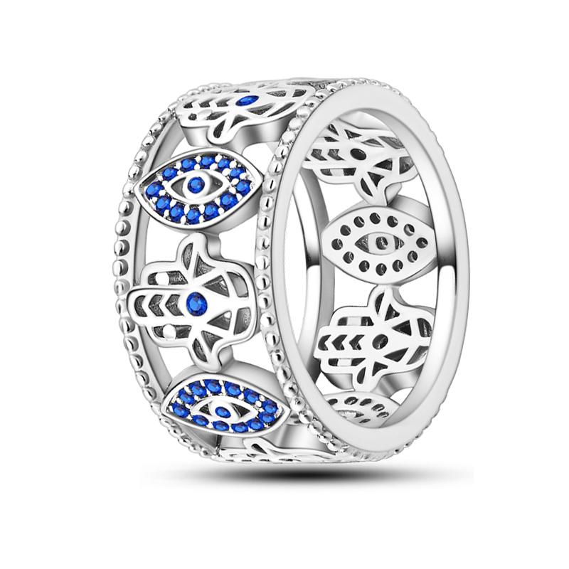 Genuine Copper Color Rings Flowers Moon Star Hollow Weave Irregular Rings For Woman High-Grade Romantic Wedding Engagement Jewelry Creation Gifts