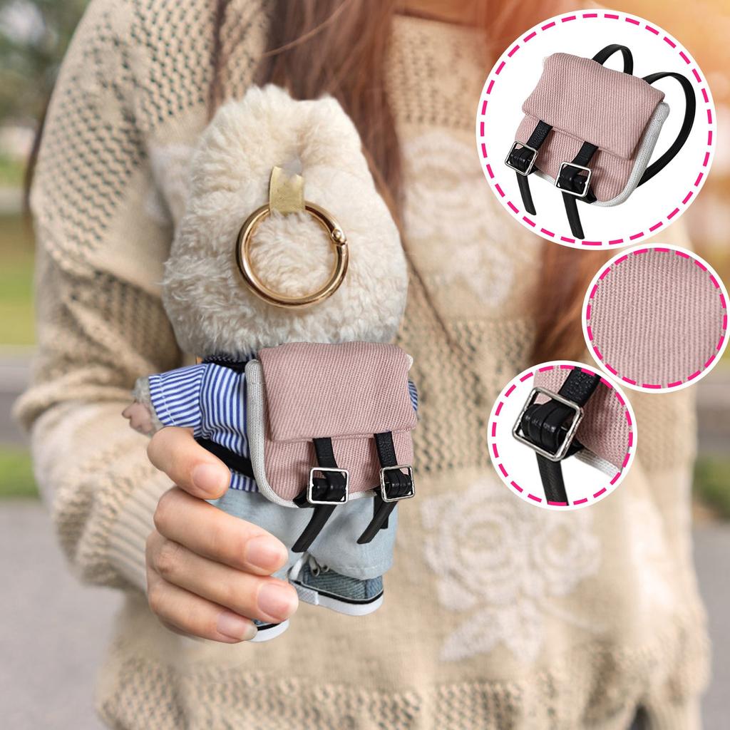 Cute Dress Up Accessories, Miniature Backpack For 17cm Dolls, Doll Accessories Pack For 17cm And 15cm Labubu