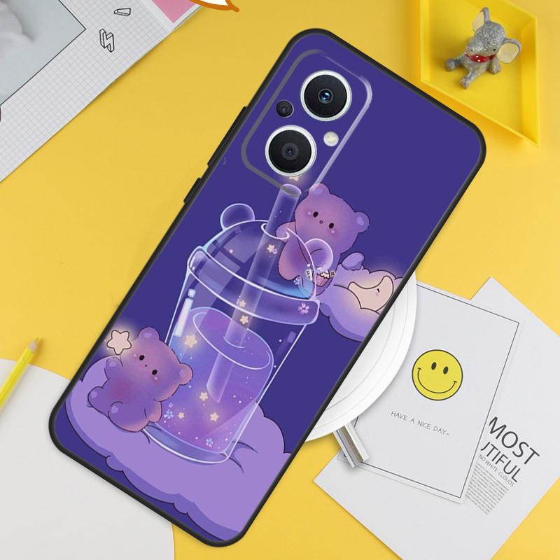 Purple aesthetic For OPPO Reno 14F 13F 12F 11F 13 12 11 10 14 Pro 7 8 Lite 8T OPPO Find X5 X6 X8 X9 Pro Case