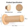 Cat Climbing Wall Wooden Scratching Post Stable And Safe Ladder 2X Indoor Kitten Wall Shelf Wall-Mounted Pet Supplies Furniture