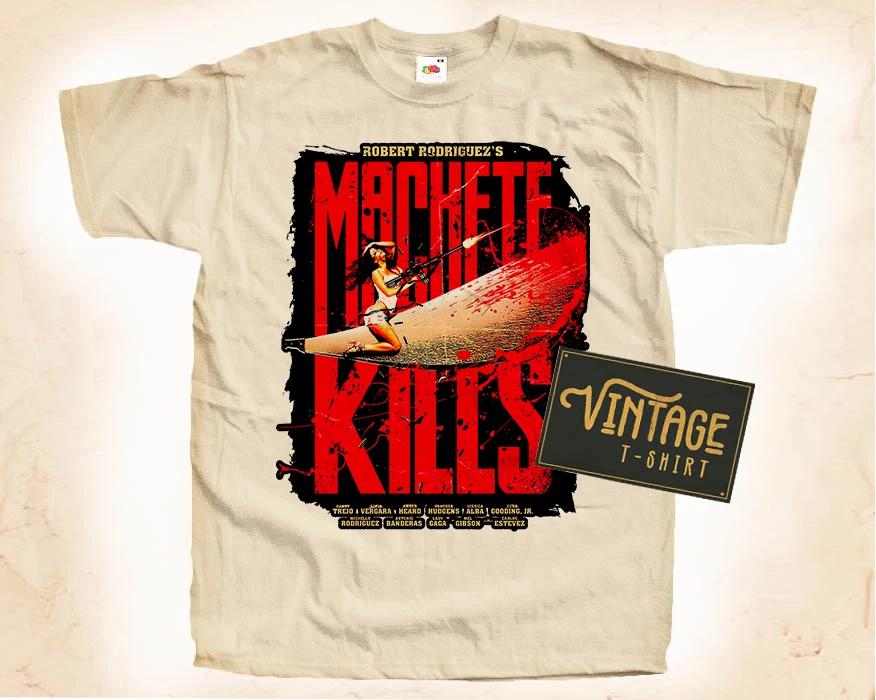 

Machete Kills V6 T SHIRT TeeMovie Poster Vintage Natural sizes S - 5XL S