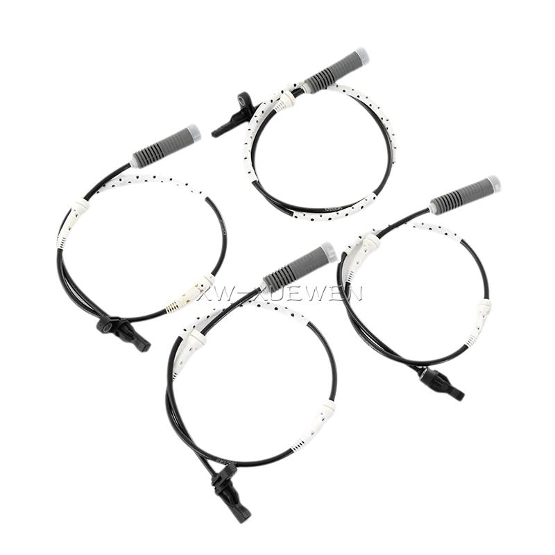 4PCS ABS Wheel Speed Sensor 34526870075 34526870077 For BMW E87 E82 E90 E93 E92 130i M Coupe 330i 335i M3 325i N52B30F N54B30A