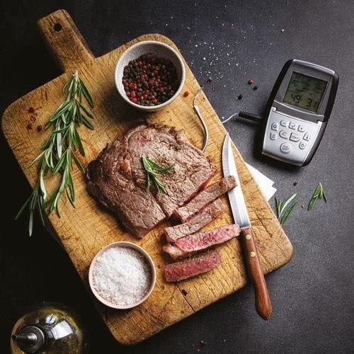 Thermo-sonde - MASTRAD - M Classic+ - Minuteur intégré - 1xAAA incluse - Gris