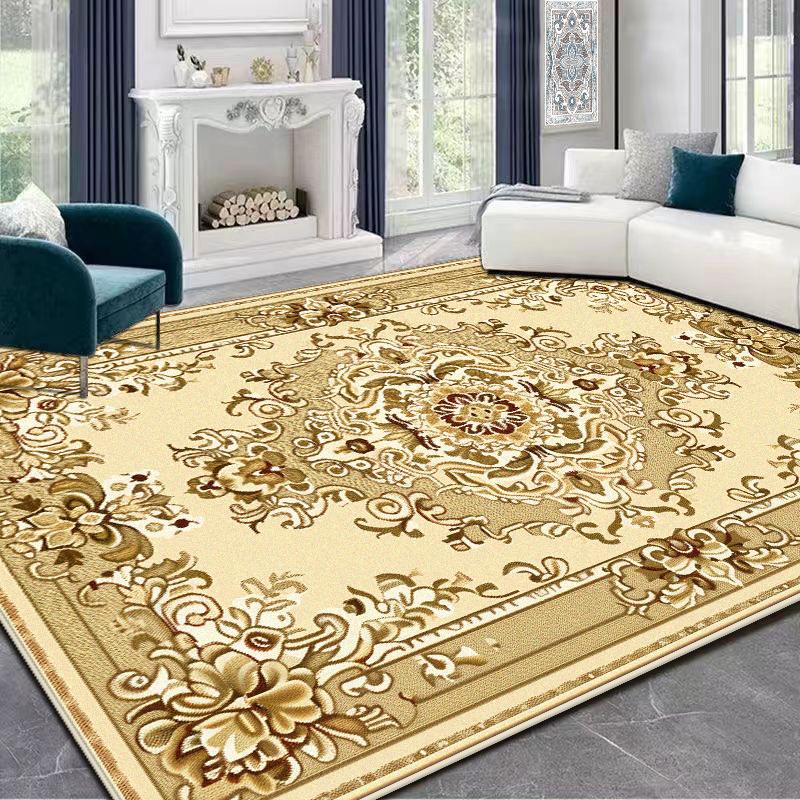 

Ковры в европейском стиле, золотые, большие, для гостиной, роскошная декорация, моющийся плюшевый ковер для спальни, коврик татами для гостиной, нескользящий коврик для пола 200*250cm