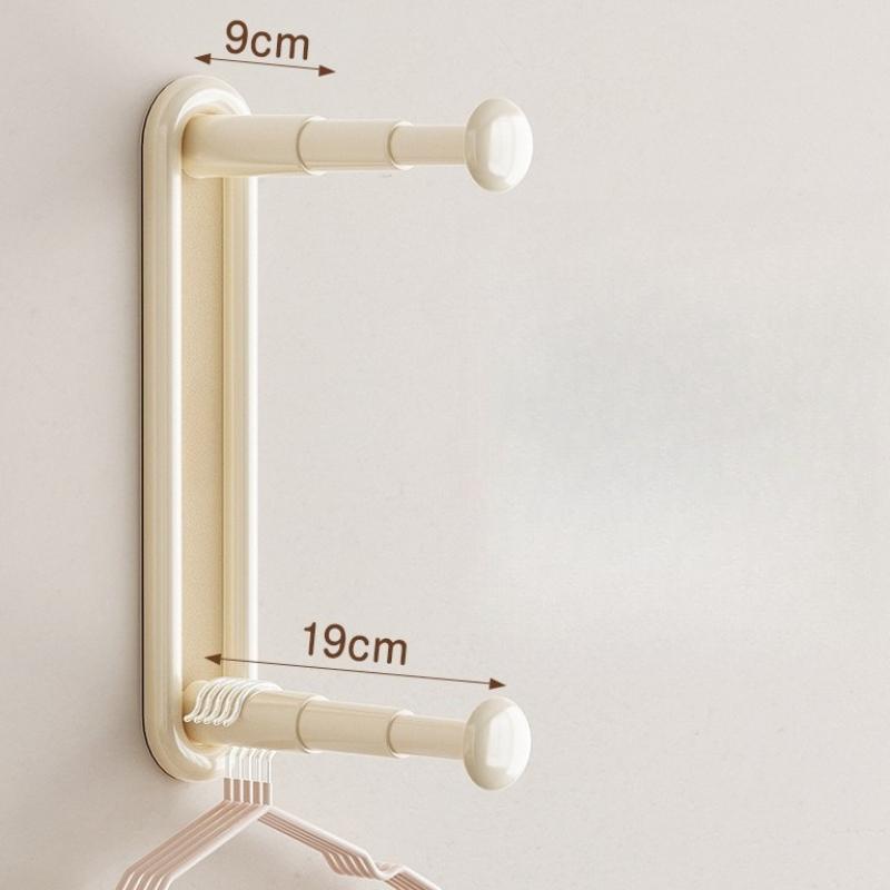 Scalable Clothes Hanger Organizer Wall-Mounted Adjustable Clothes Hangers Storage Rack for Closet Laundry Room
