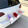 Coda Elettrica Peluche con Telecomando per Auto, Coda Pelosa Ricaricabile con Velocità Regolabile, Decorazione Auto Universale con Coda Morbida, Esterno Veicolo