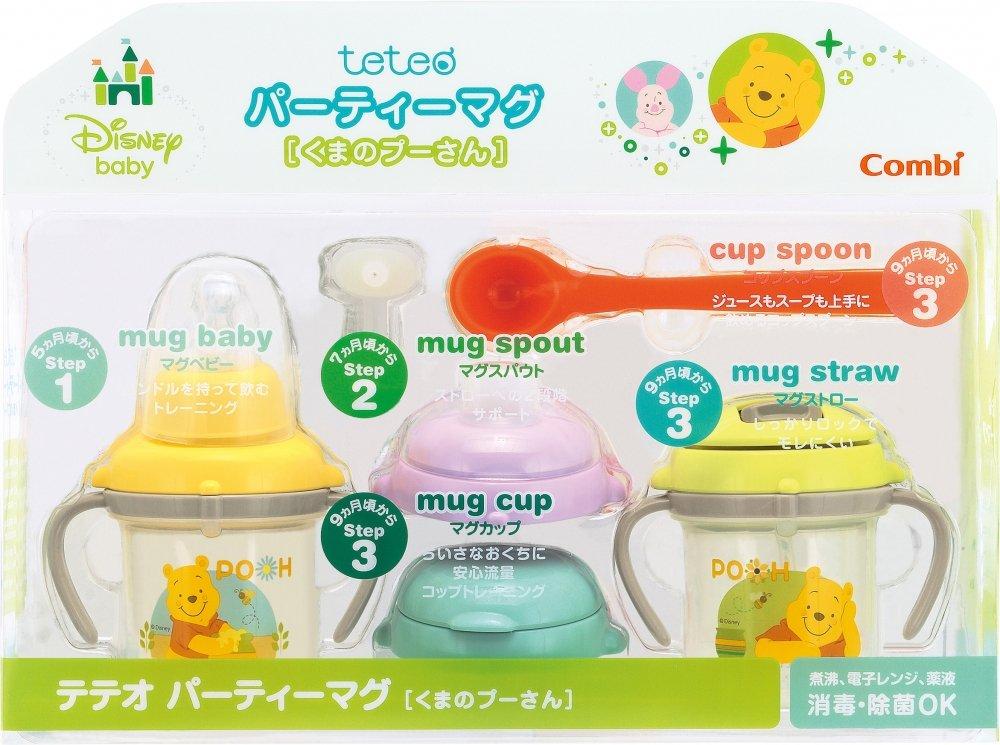 Combi Teteo Party Winnie the Pooh 5 Months and Mug, [Ages Up]
