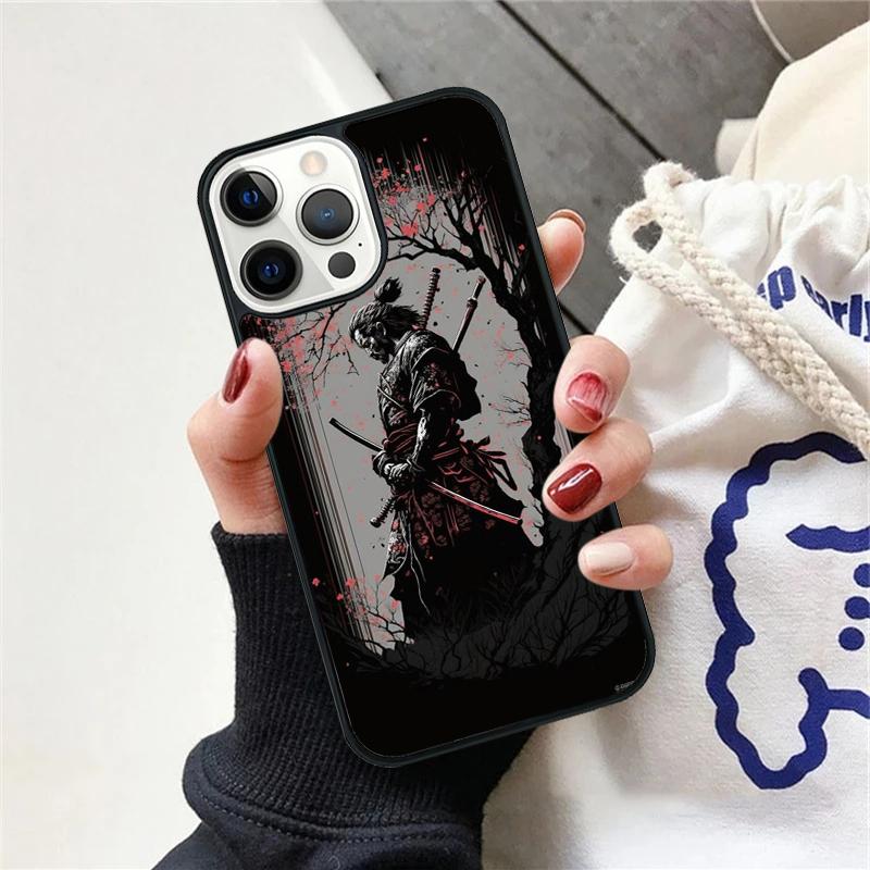 Japan Samurai Ninja Ronin Phone Case For iPhone 17 Air 15 16 Cover  11 13 14 Pro Max 12 Plus Max Fundas