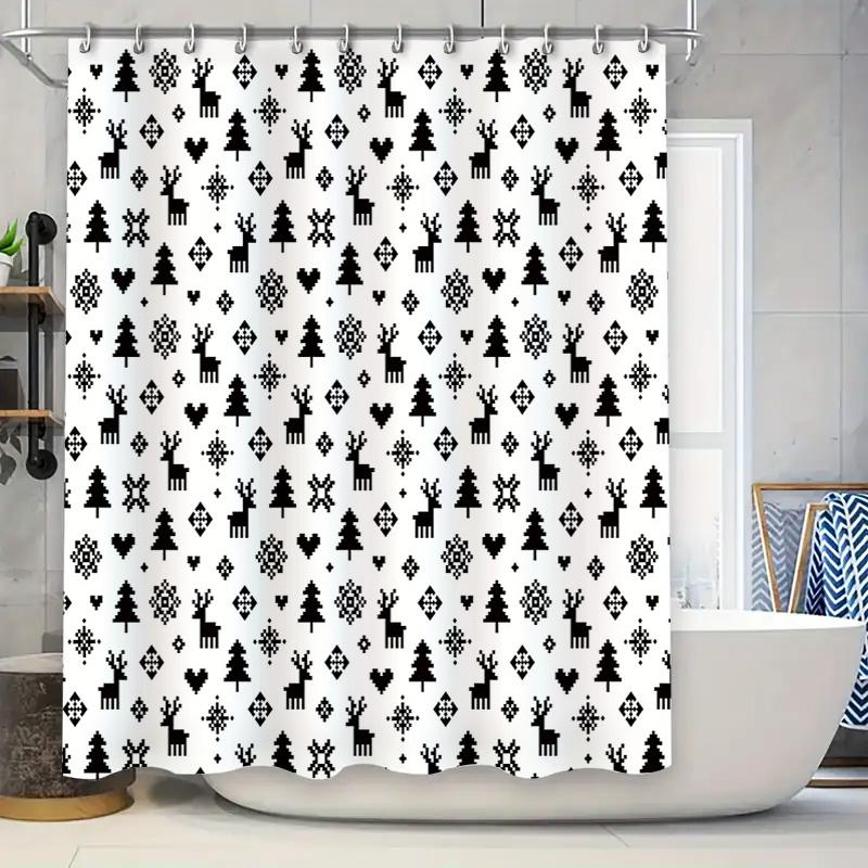 

Боталическая шторка для душа с рисунком лесных деревьев, водонепроницаемая ткань, декор для ванной комнаты, винтажная тематика природы, акцент для дома 90x180cm