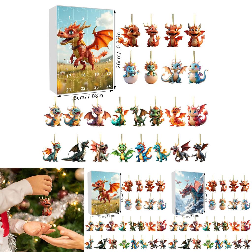 Dragon Christmas Tree Hangings With Acrylic Material For Holiday Home Decor And Gifts