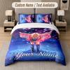 Taylor Swift 3Pcs Bedding Set, Personalized Custom Name Text, 1 Duvet Cover & 2 Pillowcases For Bedroom