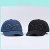 Baumwoll-Denim-Baseballkappe mit floraler Stickerei für den Sommer, Outdoor, Freizeit