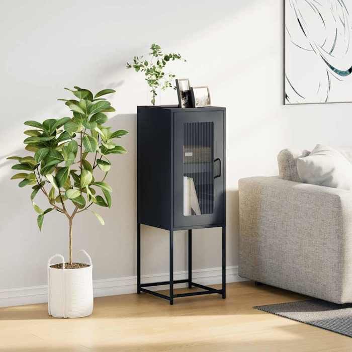 VidaXL Buffet Anthracite 36x39x107 Cm Cold-rolled Steel, Storage Furniture, Kitchen Storage Furniture, Furniture of 853400