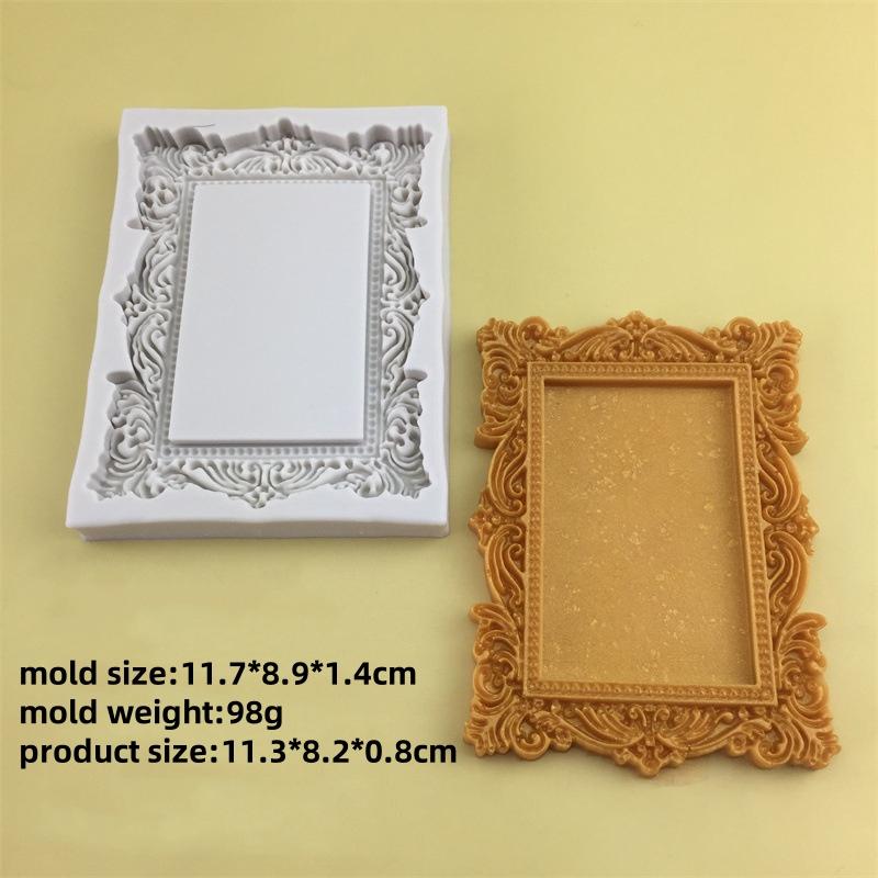 

1 шт. Силиконовая форма в стиле барокко, поднос, форма для шоколада, мыла, сделай сам, ретро трафарет, форма для бриллиантов, формы для мастики, инструменты для украшения выпечки